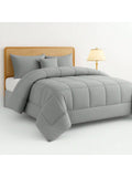 Lux Décor Premium 5-Piece Comforter Set - Ultra-Soft Microfiber Bed in a Bag with Shams, Decorative Pillow & Bed Skirt