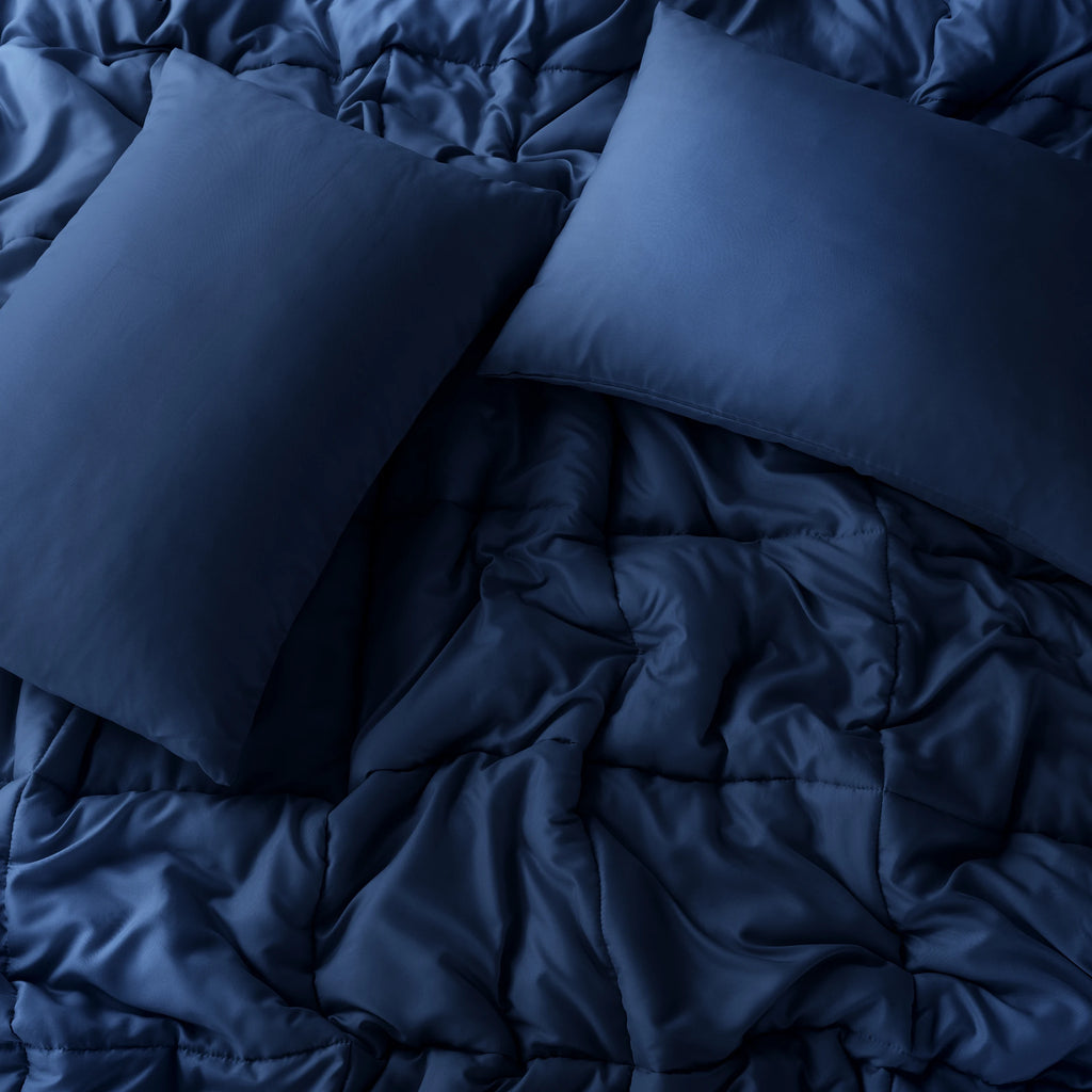 Lux Décor Premium 5-Piece Comforter Set - Ultra-Soft Microfiber Bed in a Bag with Shams, Decorative Pillow & Bed Skirt