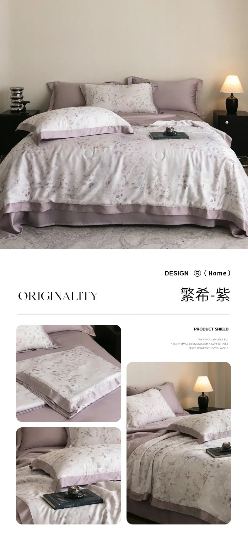 Premium Luxury Lyocell Summer Duvet Set - Ultra-Soft Breathable Cooling Blanket & Cool-Touch Bedding Sheet Set