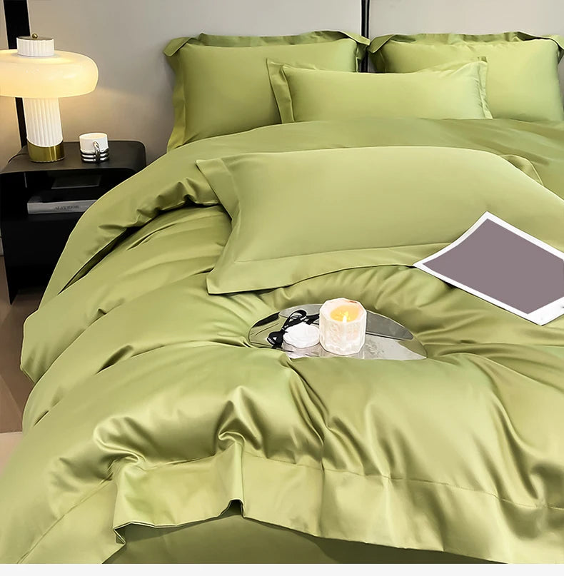 Premium 1000TC Egyptian Cotton Duvet Cover Set - Soft & Breathable Luxury Hotel Bedding (3-Piece)