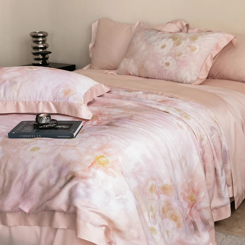 Premium Luxury Lyocell Summer Duvet Set - Ultra-Soft Breathable Cooling Blanket & Cool-Touch Bedding Sheet Set