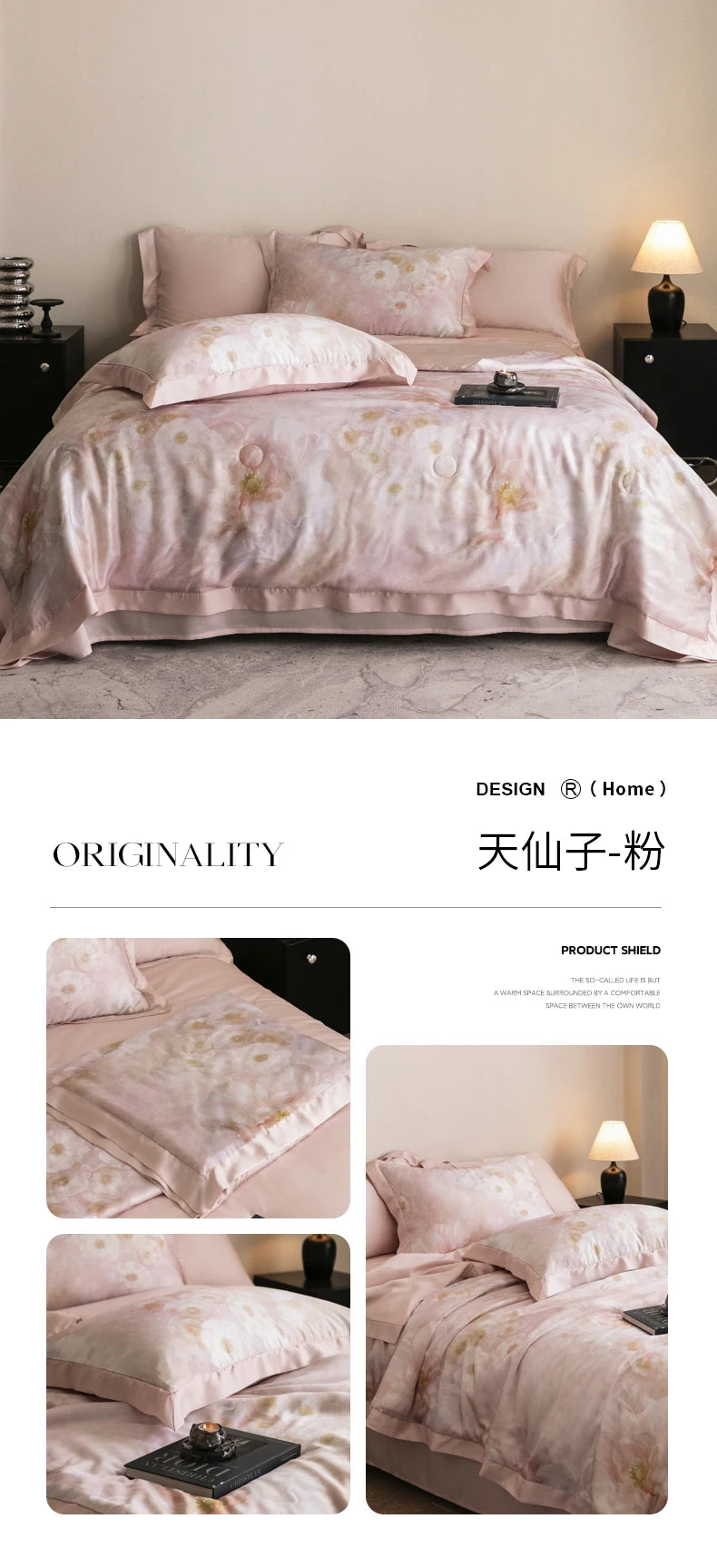 Premium Luxury Lyocell Summer Duvet Set - Ultra-Soft Breathable Cooling Blanket & Cool-Touch Bedding Sheet Set