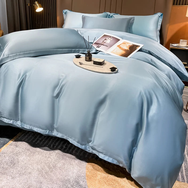 Premium 6A Mulberry Silk Duvet Cover - 100% Pure Silk Ultra-Soft & Breathable Quilt Cover