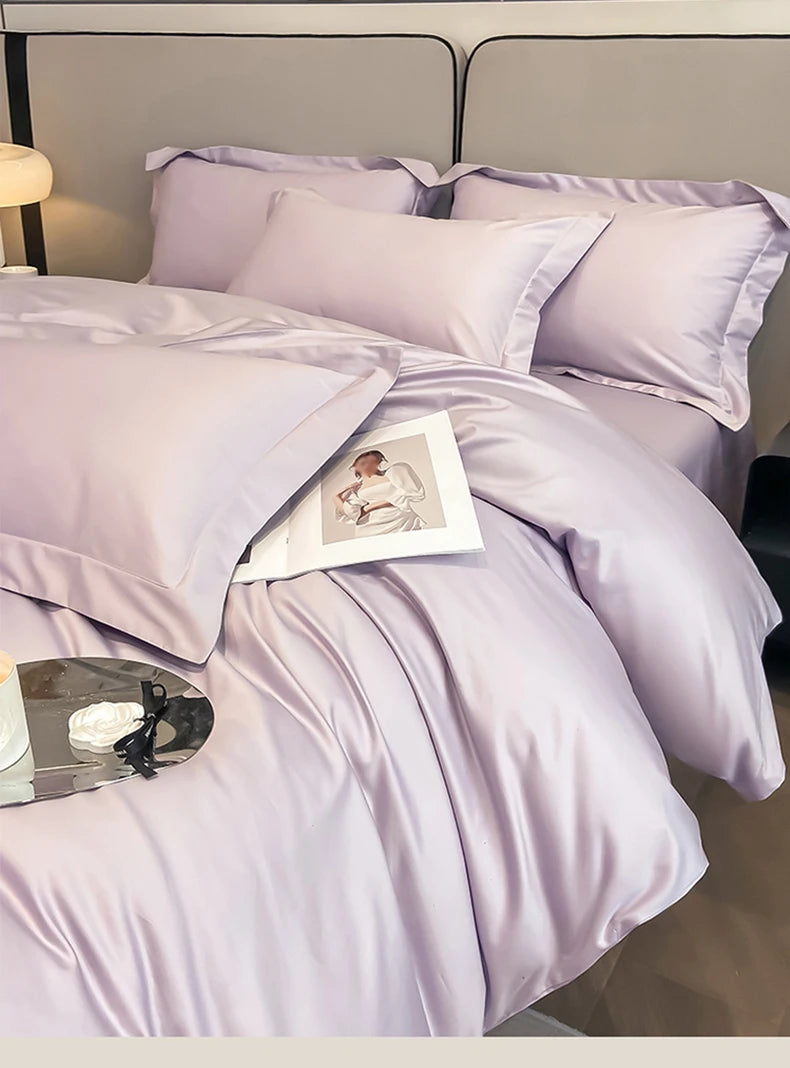 Premium 1000TC Egyptian Cotton Duvet Cover Set - Soft & Breathable Luxury Hotel Bedding (3-Piece)