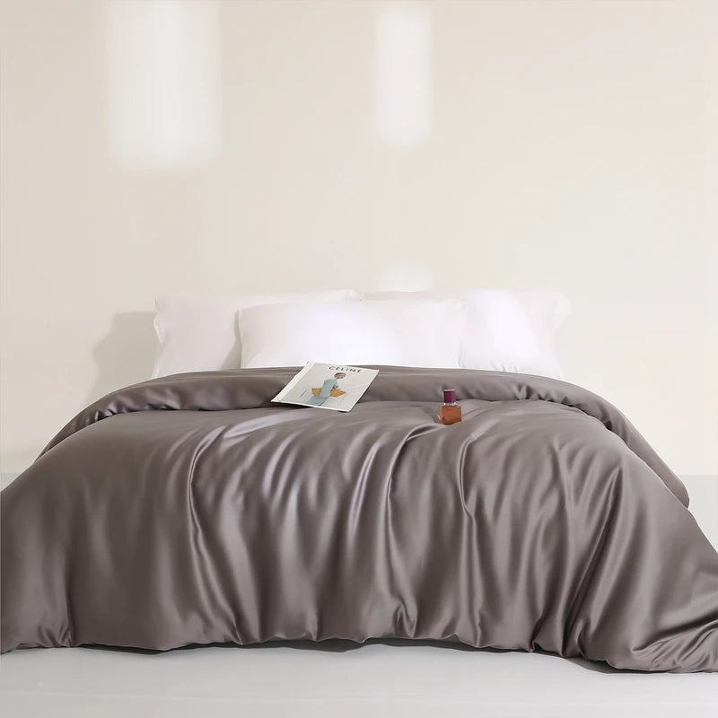 Premium 6A Mulberry Silk Duvet Cover - 100% Pure Long-Strand Silk Quilt Cover, Ultra-Soft & Breathable Bedding