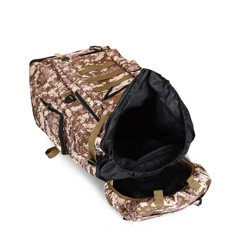 80L/100L Waterproof Tactical Mountaineering Backpack - Heavy Duty Hiking, Camping & Travel Rucksack