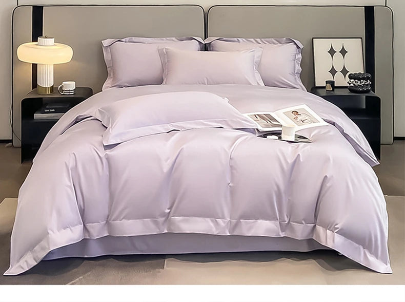 Premium 1000TC Egyptian Cotton Duvet Cover Set - Soft & Breathable Luxury Hotel Bedding (3-Piece)
