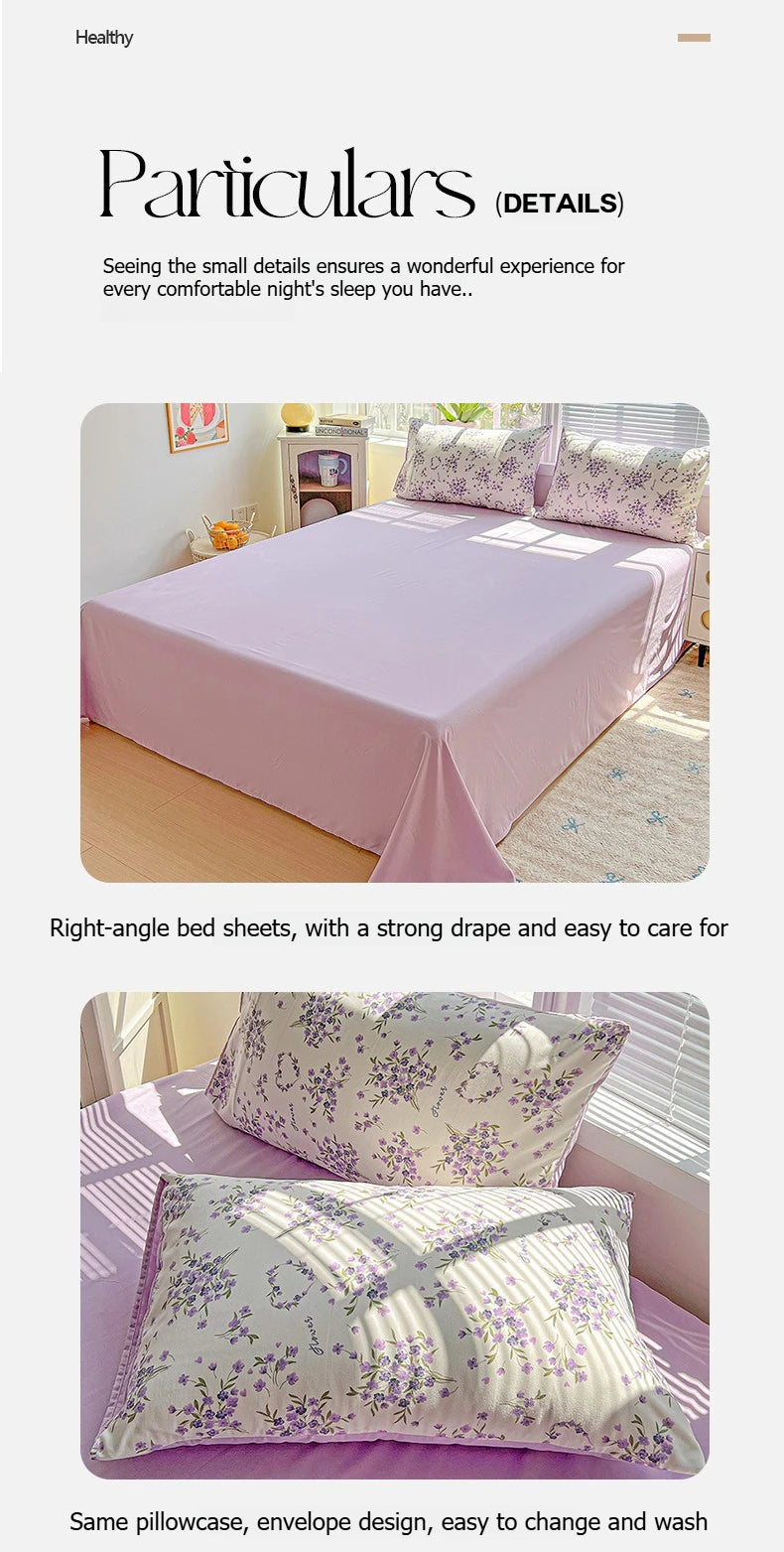 American Pastoral Floral Bedding Set - Soft Skin-Friendly Duvet Cover Set
