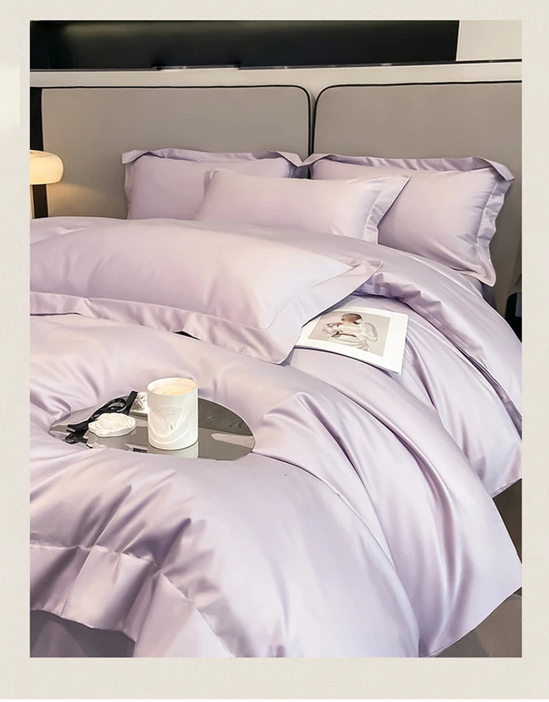 Premium 1000TC Egyptian Cotton Duvet Cover Set - Soft & Breathable Luxury Hotel Bedding (3-Piece)