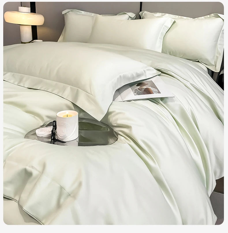 Premium 1000TC Egyptian Cotton Duvet Cover Set - Soft & Breathable Luxury Hotel Bedding (3-Piece)