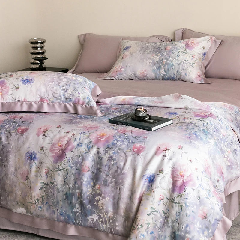 Premium Luxury Lyocell Summer Duvet Set - Ultra-Soft Breathable Cooling Blanket & Cool-Touch Bedding Sheet Set