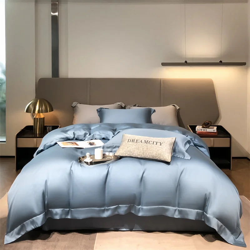 Premium 6A Mulberry Silk Duvet Cover - 100% Pure Long-Strand Silk Quilt Cover, Ultra-Soft & Breathable Bedding