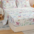 4-Piece Floral Print Bedding Set - Soft Microfiber Duvet Cover, Sheet & Pillowcases