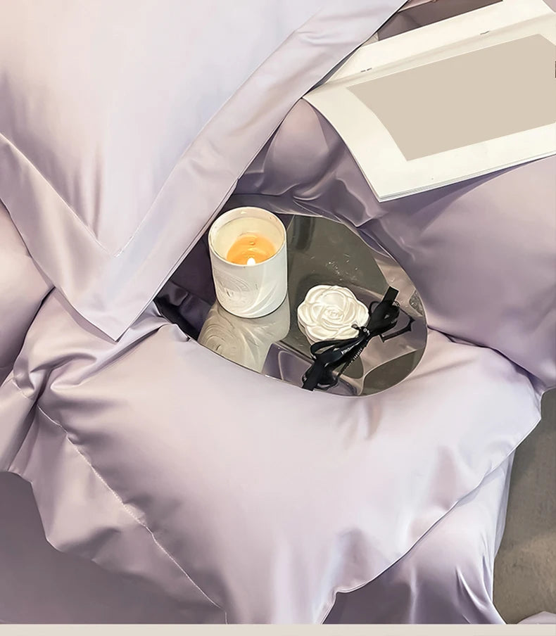 Premium 1000TC Egyptian Cotton Duvet Cover Set - Soft & Breathable Luxury Hotel Bedding (3-Piece)