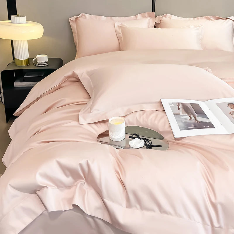 Premium 1000TC Egyptian Cotton Duvet Cover Set - Soft & Breathable Luxury Hotel Bedding (3-Piece)