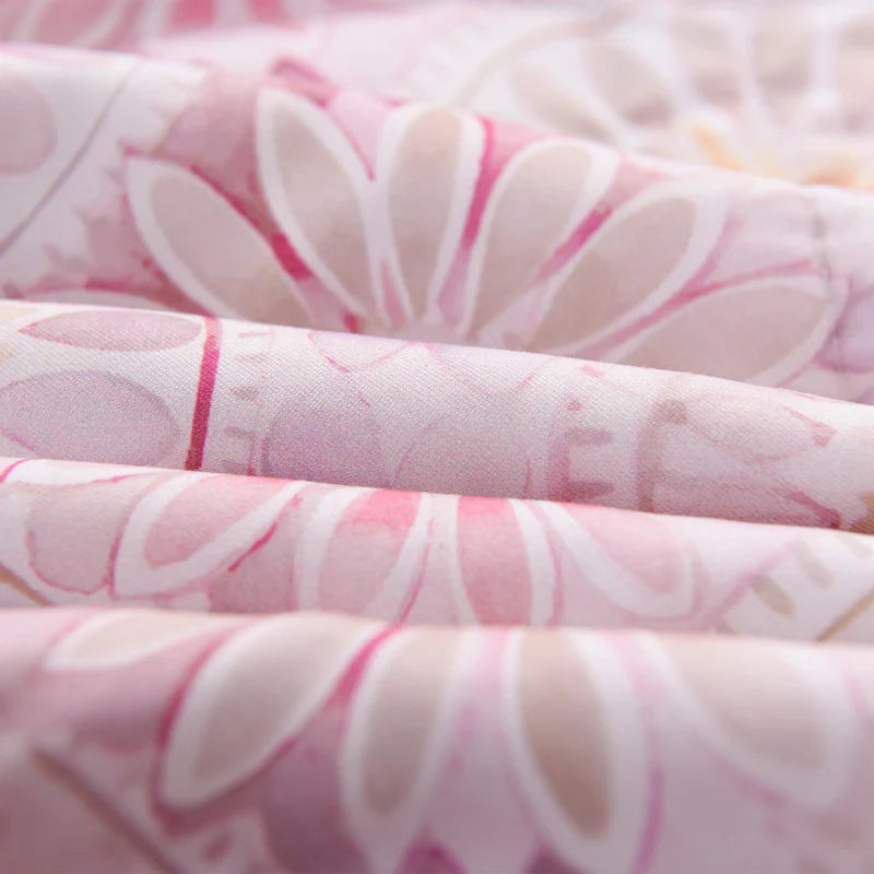 Floral Summer Cooling Quilt - Lightweight Breathable Bedding Set