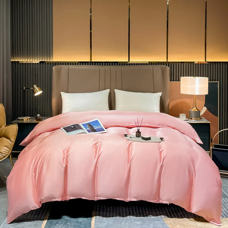 Premium 6A Mulberry Silk Duvet Cover - 100% Pure Silk Ultra-Soft & Breathable Quilt Cover