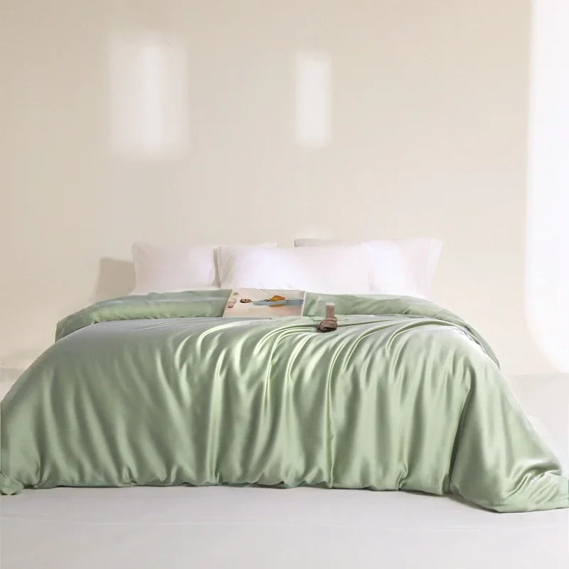 Premium 6A Mulberry Silk Duvet Cover - 100% Pure Long-Strand Silk Quilt Cover, Ultra-Soft & Breathable Bedding
