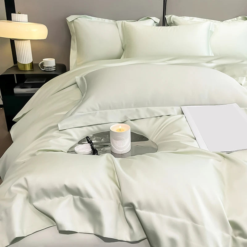 Premium 1000TC Egyptian Cotton Duvet Cover Set - Soft & Breathable Luxury Hotel Bedding (3-Piece)