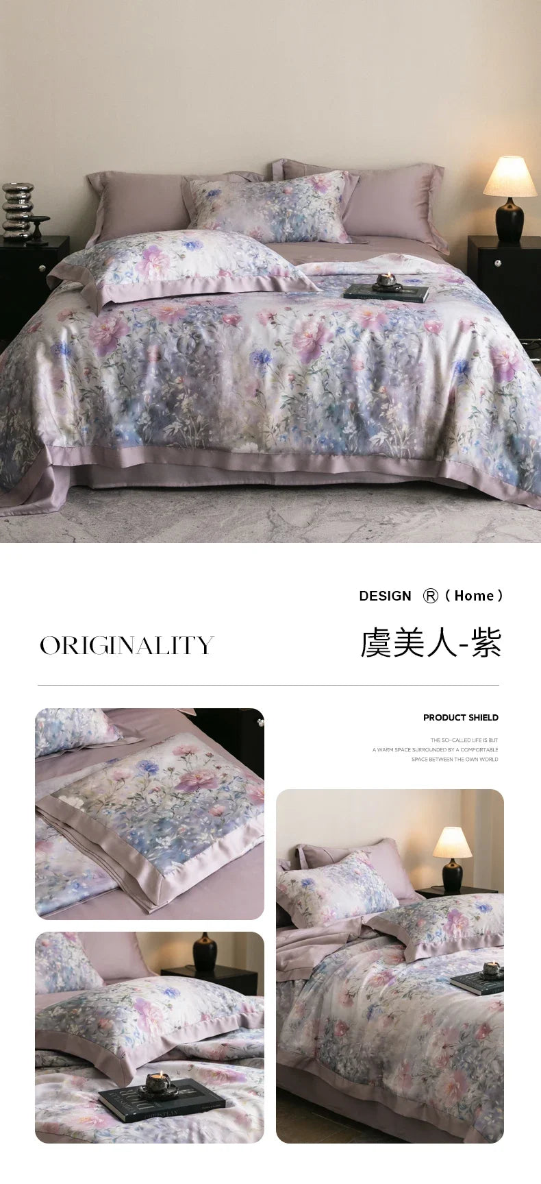 Premium Luxury Lyocell Summer Duvet Set - Ultra-Soft Breathable Cooling Blanket & Cool-Touch Bedding Sheet Set
