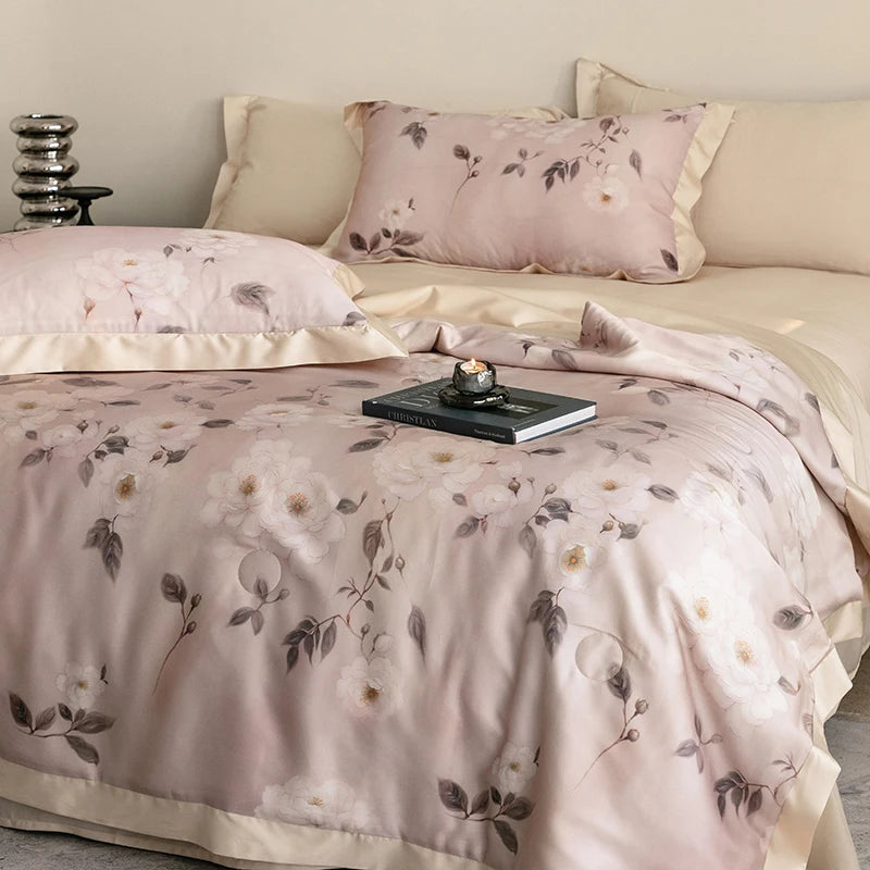 Premium Luxury Lyocell Summer Duvet Set - Ultra-Soft Breathable Cooling Blanket & Cool-Touch Bedding Sheet Set