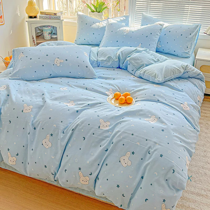 American Pastoral Floral Bedding Set - Soft Skin-Friendly Duvet Cover Set