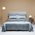 Plaid Silk Bedding Set - Modern Checkered Mulberry Bed Linen