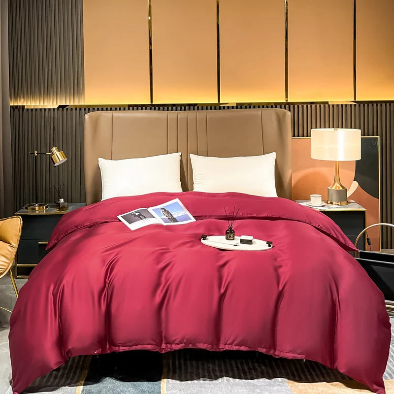 Premium 6A Mulberry Silk Duvet Cover - 100% Pure Silk Ultra-Soft & Breathable Quilt Cover