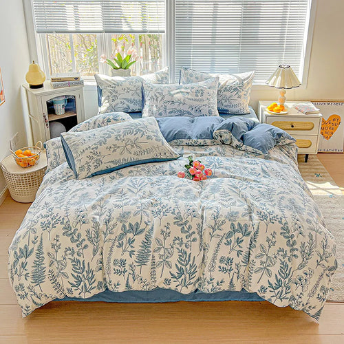 American Pastoral Floral Bedding Set - Soft Skin-Friendly Duvet Cover Set