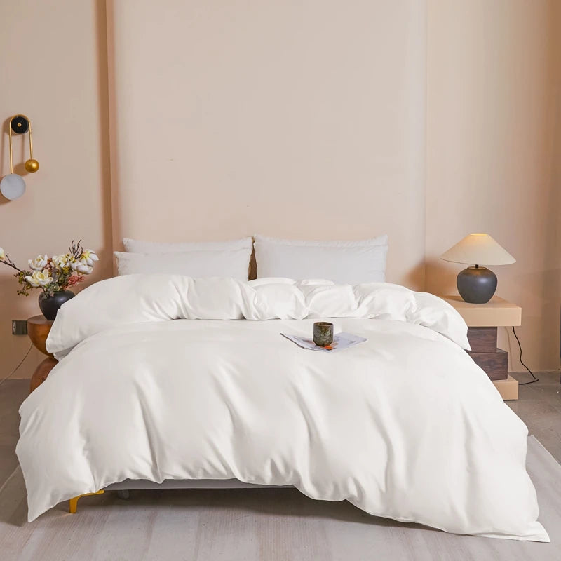 Premium 6A Mulberry Silk Duvet Cover - 100% Pure Long-Strand Silk Quilt Cover, Ultra-Soft & Breathable Bedding