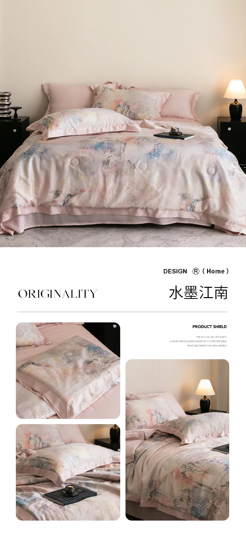 Premium Luxury Lyocell Summer Duvet Set - Ultra-Soft Breathable Cooling Blanket & Cool-Touch Bedding Sheet Set