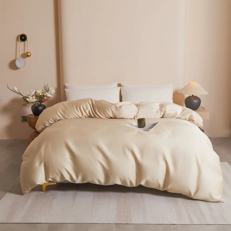 Premium 6A Mulberry Silk Duvet Cover - 100% Pure Long-Strand Silk Quilt Cover, Ultra-Soft & Breathable Bedding