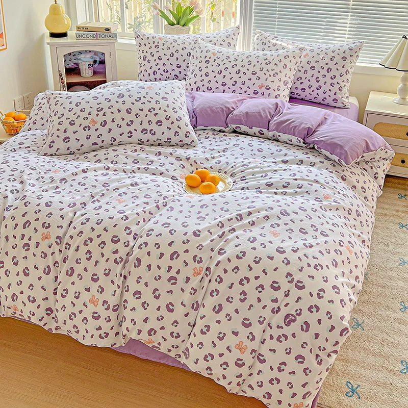 American Pastoral Floral Bedding Set - Soft Skin-Friendly Duvet Cover Set
