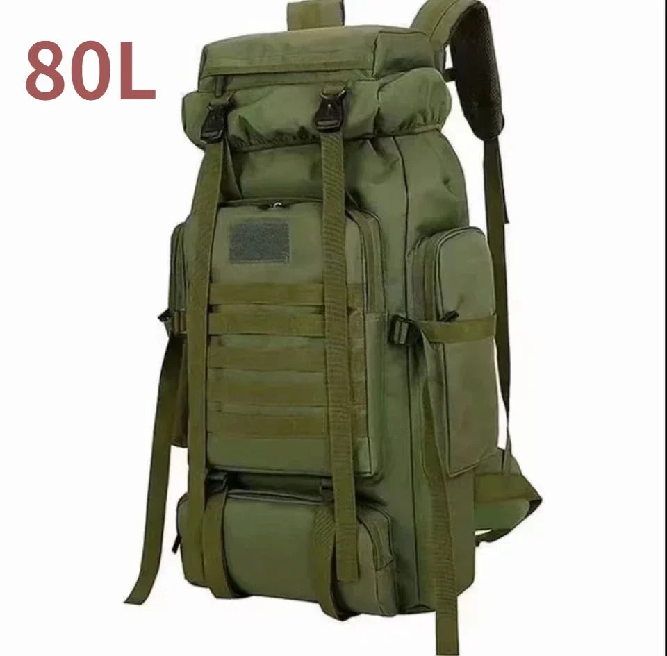 80L/100L Waterproof Tactical Mountaineering Backpack - Heavy Duty Hiking, Camping & Travel Rucksack