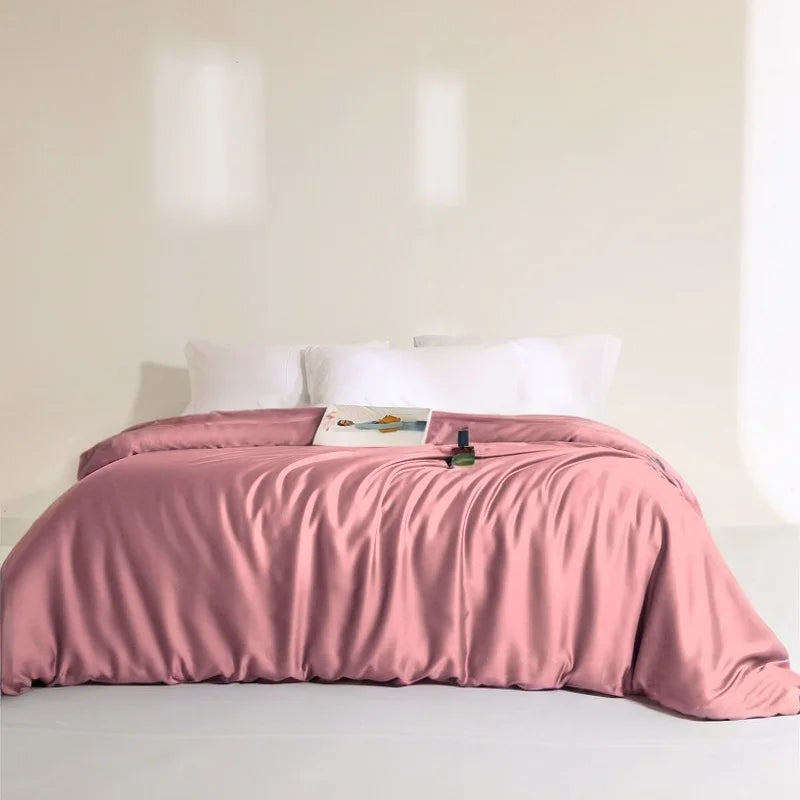 Premium 6A Mulberry Silk Duvet Cover - 100% Pure Long-Strand Silk Quilt Cover, Ultra-Soft & Breathable Bedding