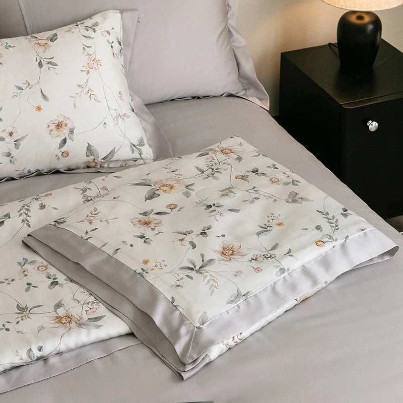Premium Luxury Lyocell Summer Duvet Set - Ultra-Soft Breathable Cooling Blanket & Cool-Touch Bedding Sheet Set