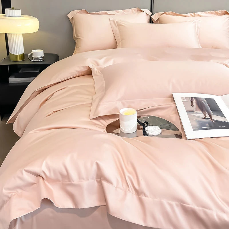 Premium 1000TC Egyptian Cotton Duvet Cover Set - Soft & Breathable Luxury Hotel Bedding (3-Piece)